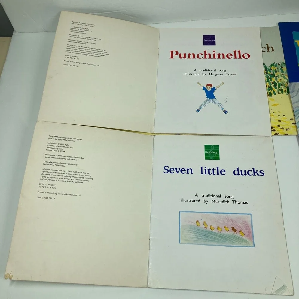 Lot Of 6 Early Reader Song Books Paperback Single Copies Homeschool‎ Tutoring
